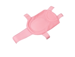 Hamaca De Baño Para Bebé, Malla Suave Antideslizante Con Soporte Para La Columna Vertebral, Color Rosa.