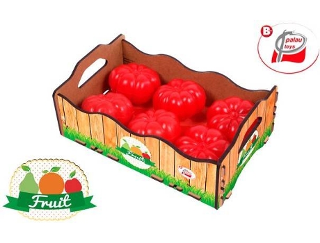 MuÁÂÁÂÁÂÁ±eca PALAU Caja De Madera 6 Tomates 24,5 X 15,5 X 9 Cm (Edad MÁÂÁÂÁÂÁ nima: 3 AÁÂÁÂÁÂÁ±os)