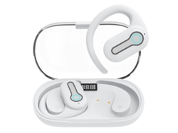 Auriculares Intraurales Bluetooth 5.3 Con Aire Acondicionado Mdug, Pantalla Digital Y Larga Duración De La Batería (blancos)