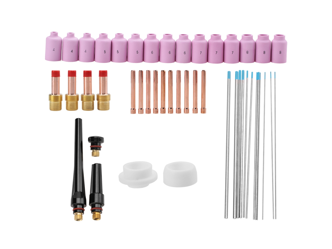 Juego De 46 Consumibles Y Accesorios Para Antorcha Tig, Serie Wp-17/18/26, Para Soldadura.