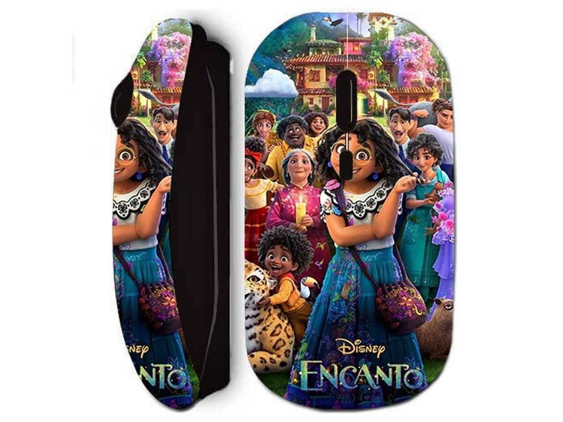 Ratón inalámbrico Charm Family Madrigal Disney Anime, color negro, Maniacase