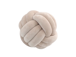 2026-40863-almohada Redonda Knotted De Peluche Suave Decoración Hogar Dormitorio, 9.8x9.8 Pulgadas Marrón Claro