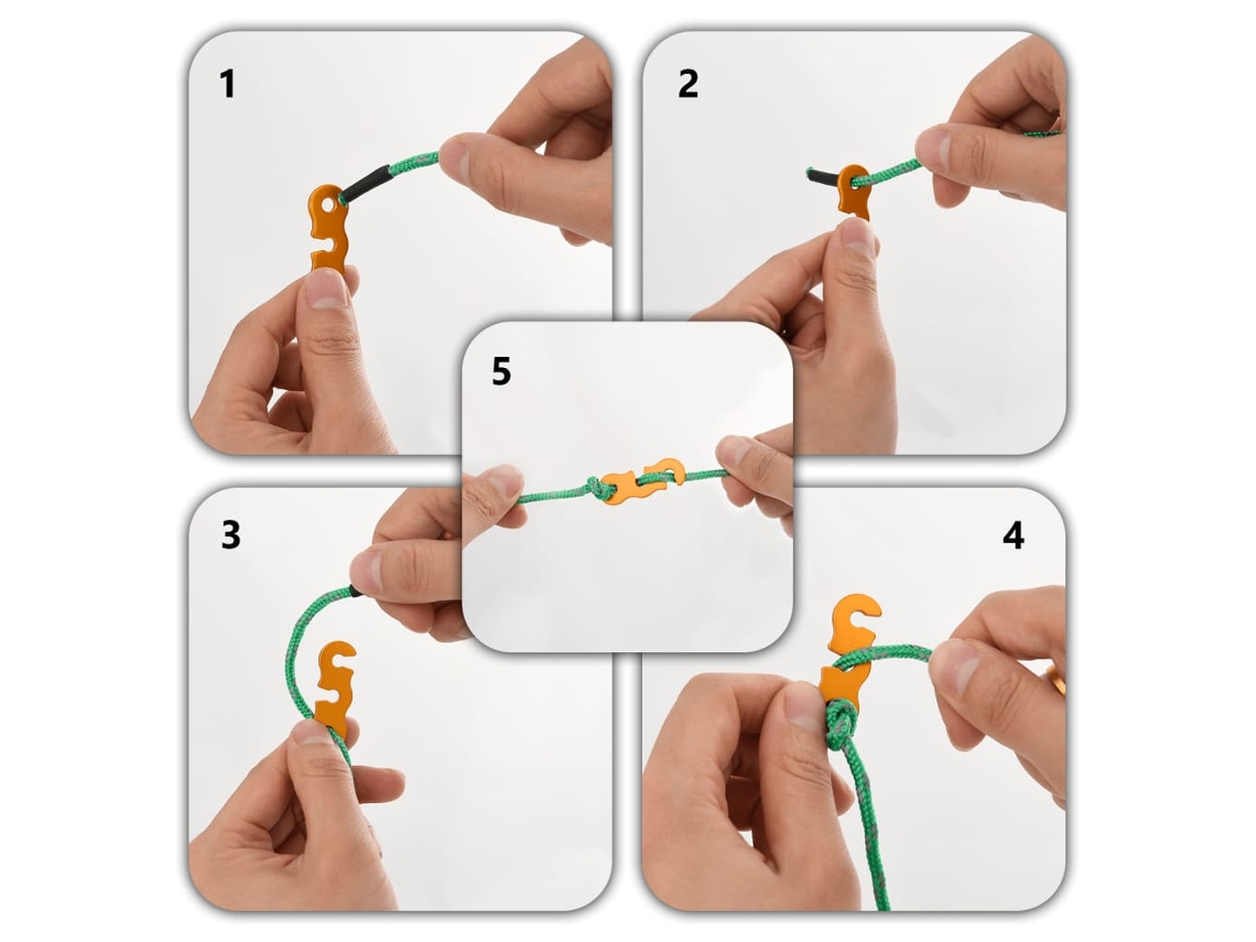 Cuerda De Vientos Con Tensores Reflectantes 8 Uds 4 M 4 Mm