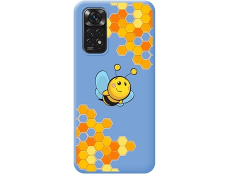 Carcasa Xiaomi Redmi Note 11 TUMUNDOSMARTPHONE Silicona Líquida Dibujos Abeja Azul