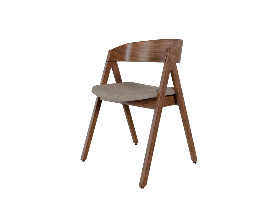 DUDECOR Silla Penafiel Nogal Gris Claro