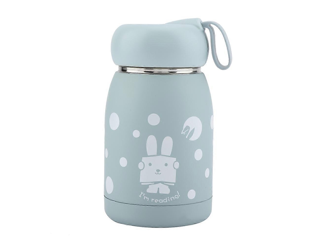 Botella térmica de acero inoxidable Ly Ebike con diseño de conejo (azul)
