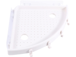 Estante Triangular Pared Ventosas Requiere Taladrar Diseño Pp Práctico Soporte Champú Accesorios Fácil Limpiar
