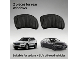Par 2 Cortinas Red Solar Traseras Auto Anti Uv Adaptables