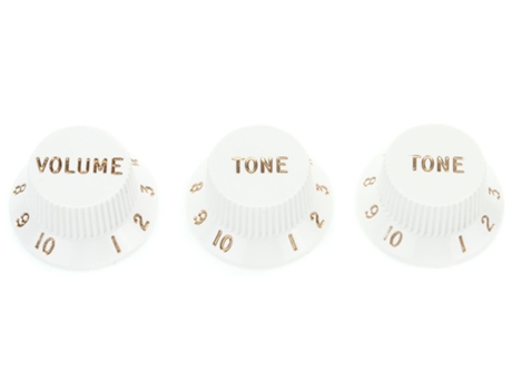 Fender guitar white original strat stratocaster knobs