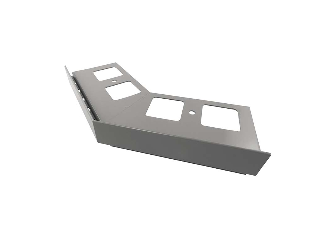 Esquina RENOPLAST de aluminio 135 para perfil de alero K35 Gris Acabado de terrazas balcones Sistemas de drenaje de agua Perfil angular