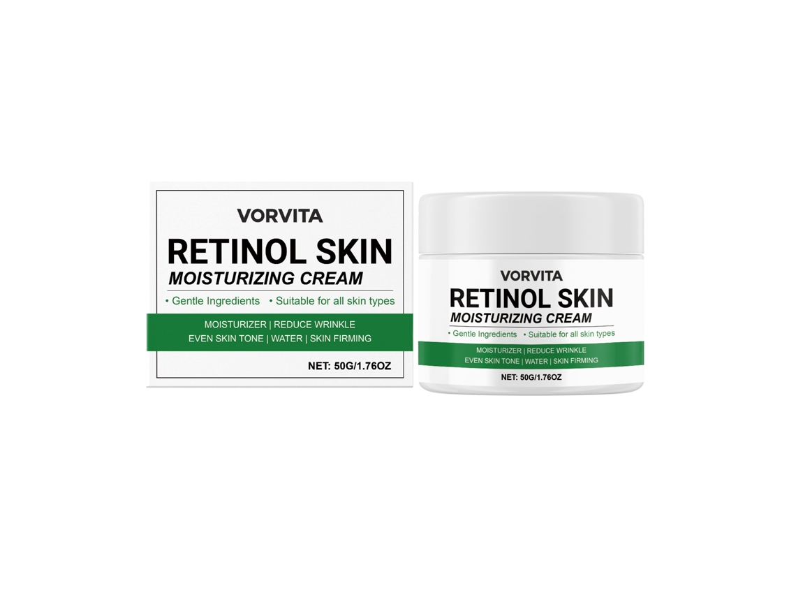 Crema hidratante con retinol para una piel sana y joven.