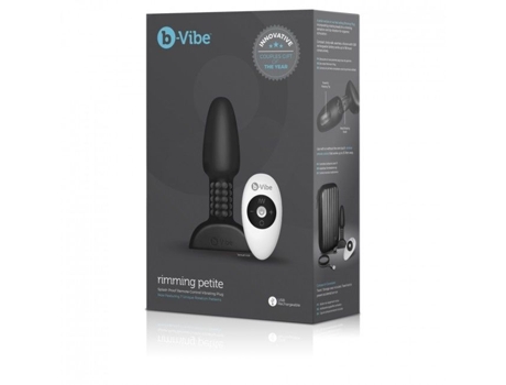 Estimulador B-Vibe Rimming CONTROL Remoto Anal Plug Petite Negro