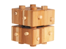 Puzzle FRIDOLIN (Madera - Marrón - 9 x 8.5 x 9 cm)