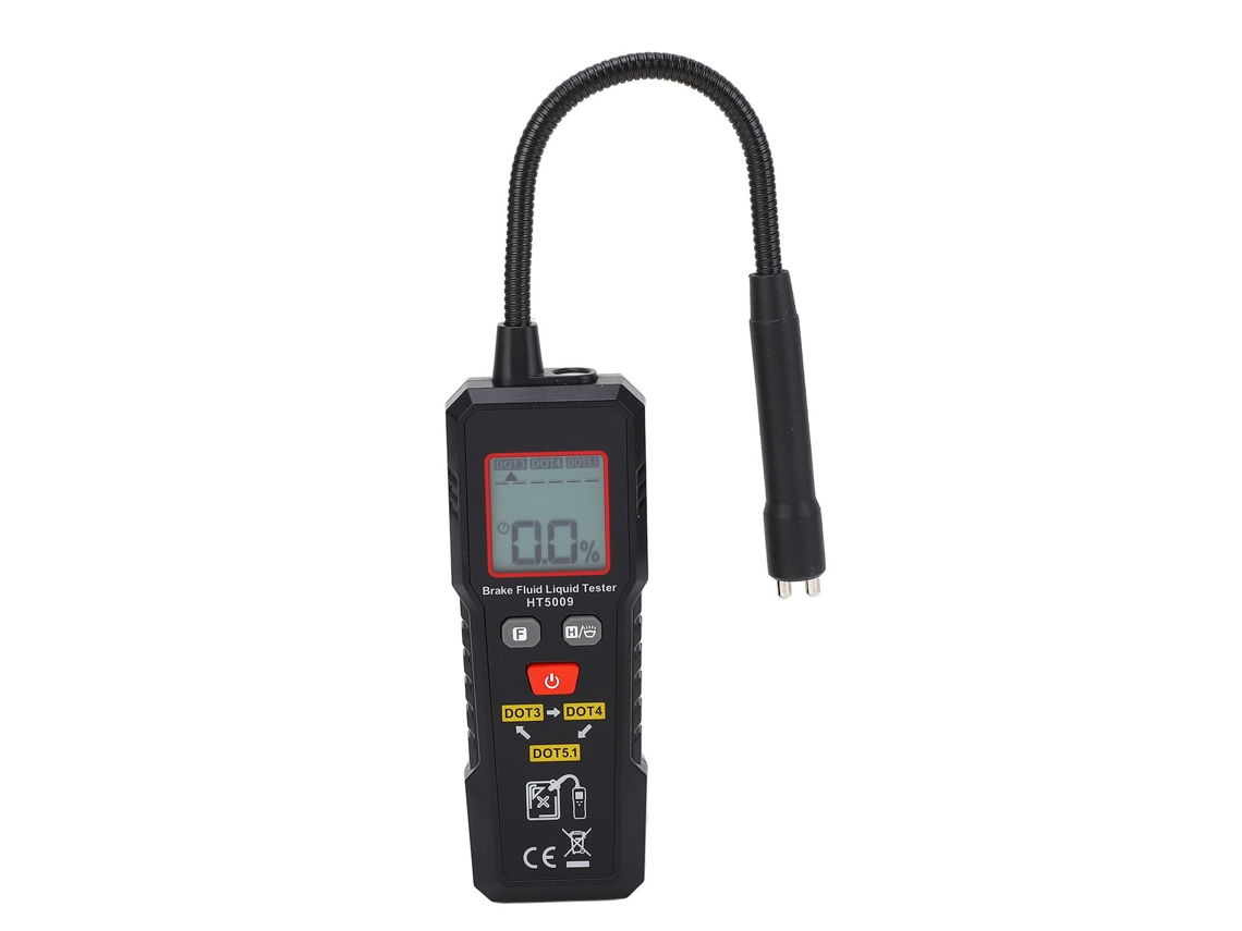 Probador de líquido de frenos con sonda de cuello de cisne para automóviles y motocicletas. Detecta el contenido de agua. Dot3 Dot4 Dot5.1
