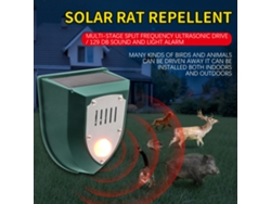 Repelente Solar Ultrasónico Con Sensor De Movimiento Ip55, Alarma Anti-intrusos Y Contra Plagas Para Uso Exterior.