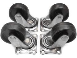 Set 4 Ruedas EDM 50Mm Negro