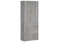 Mueble alto derivado de madera gris Sonoma MAISON EXCLUSIVE (69,5 x 34 x 180 cm)