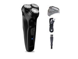 Afeitadora Enchen Blackstone para hombre, 3D, 5 W, recargable, eléctrica, inteligente, antiobjetivos, para barba (negra)