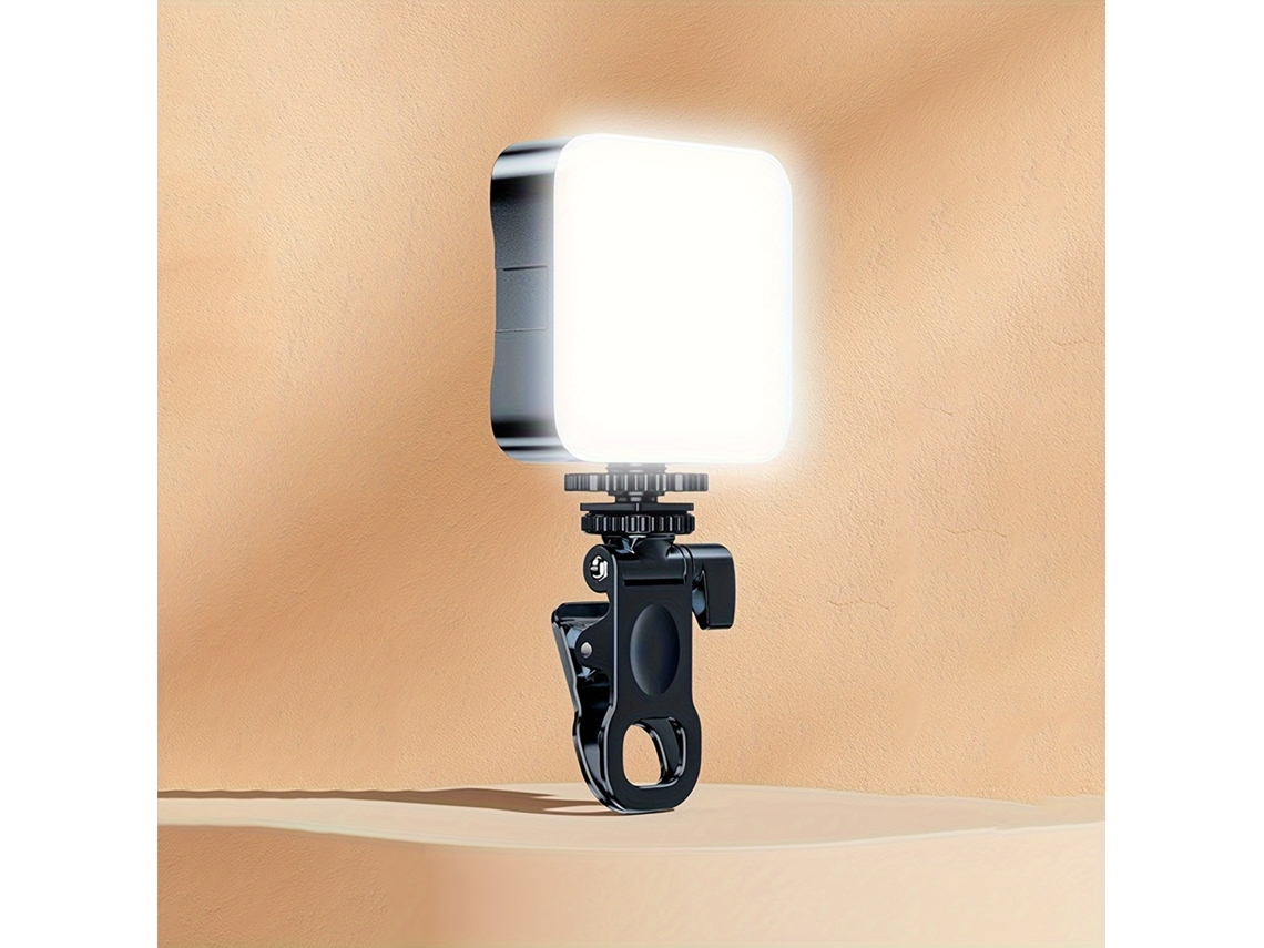 Luz Led Portátil Para Selfies Luz De Preenchimento De Vídeo 3 Modos Ajustáveis ​​para Telefones Câmeras Laptops 