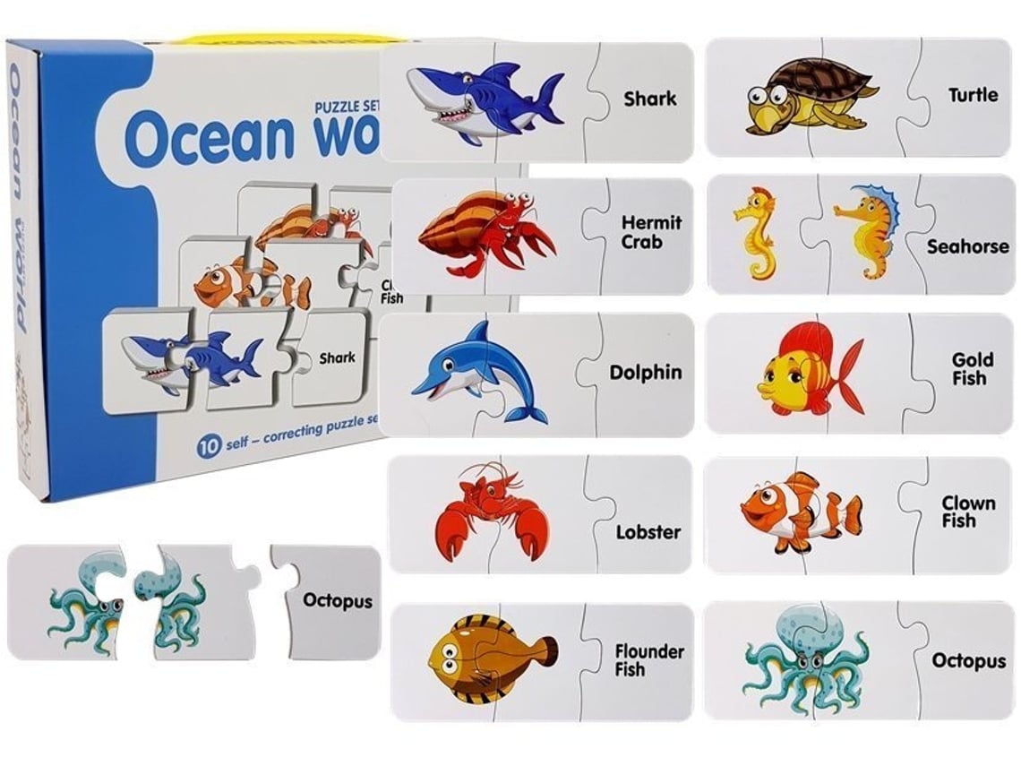 Rompecabezas educativo El mundo de los océanos Rompecabezas 10 Conexiones B.active