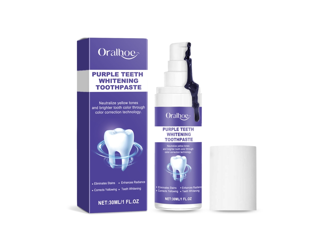 Pasta de dientes morada para un blanqueamiento dental eficaz - Worten