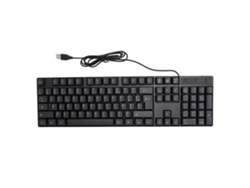 Teclado Gamer Com Fio Usb 104 Teclas Design Ergonomico Cabo 1,3m Para Pc E Laptop