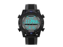 Reloj Deportivo Digital Con Correa De Silicona, Resistente Al Agua Hasta 30 M, Para Hombre, Azul.