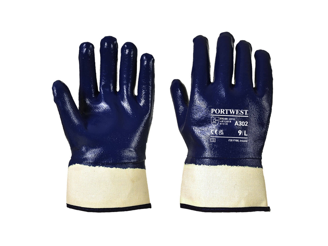 Guantes De Nitrilo Cubiertos - Protección Total Y Seguridad Azul Marino / Xxl