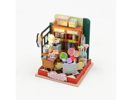 Estanteria de Madera para Libros Kit para Casa de Muñecas Miniatura Detective Societ Sujetalibros Estanteria Artesania Regalos Hechos a Mano