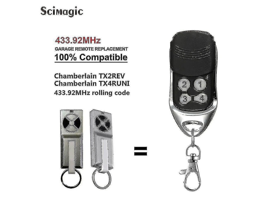 2024,kamberlain Tx2rev Chamberlain Liftmaster Tx4runi Control Remoto De Garaje Compatible 433mhz Alta Calidad Hy