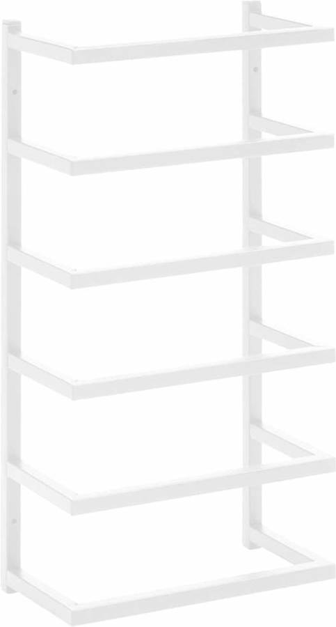 Toallero VIDAXL (Blanco - Acero - 24x12x48 cm)