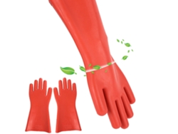 Guantes Aislantes De Caucho Para Trabajo Eléctrico De Alto Voltaje 12kv Impermeables Protección Seguridad