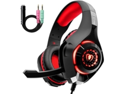Auriculares Para Juegos Beexcellent Para Ps4 Y Xbox One Con Micrófono Con Cancelación De Ruido, Lámpara Led, Control De Volumen De Graves Es