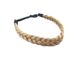 Diadema De Trenzas De Pelo Sintético Clásica Ancha Con Elasticidad Elástica Para Mujeres Y Niñas
