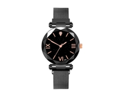 Reloj De Pulsera Para Hombre De Moda Casual Empresarial Dial Redondo De Cuarzo (negro)