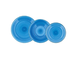 Vajilla loza vita azul 18 piezas