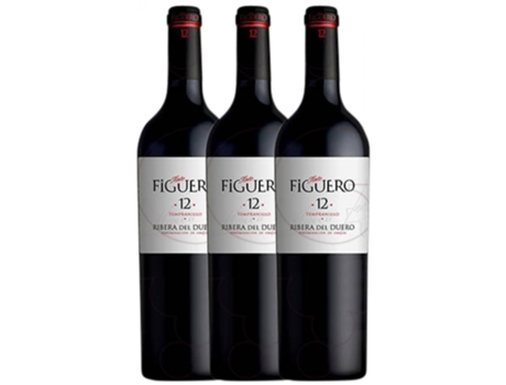 Vino FIGUERO Figuero 12 Meses Tempranillo Ribera Del Duero Crianza (0.5 L - 3 unidades)