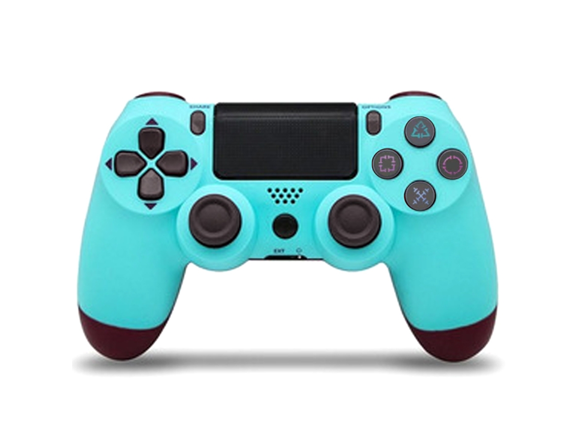 Mando PS4 Bluetooth inalámbrico Doubleshock P4, compatible con PC , Android , consola PS4 -inalambrico- y PS3 -por cable- (Incluido). ¡Toma todo el control! TURQUESA MORADO KLACK