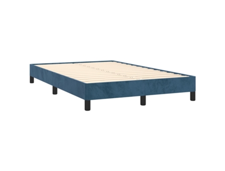 VIDAXL Cama Dark Terciopelo Azul (120x190cm)
