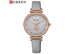 Reloj De Pulsera De Mujer Con Esfera Pequeña Y Correa De Cuero (gris), Elegante Y Sencillo, Resistente Al Agua, De Cuarzo.