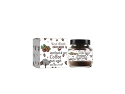 Gel exfoliante corporal de café para una piel suave y radiante.