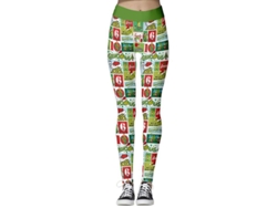 Braguitas Navideñas Para Mujer, De Talle Alto, Estampadas Con El Grinch Y Copos De Nieve, Leggings Elásticos, Regalo