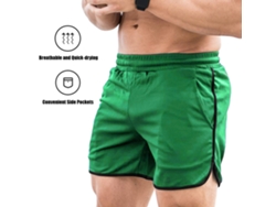Calções desportivos masculinos 2026rebe, de secagem rápida, respiráveis, ideais para ginásio, praia e exercício físico, com bolsos.