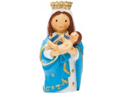 Figura Decorativa LITTLE DROPS OF WATER Nuestra Señora del Buen Parto (Azul - Resina)