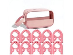 Set Perchas Chrui Plegables Viaje 10 Perchas + Bolsa (rosa)