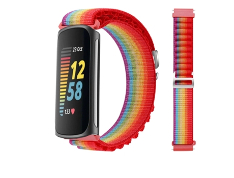 Correa Loop Alpine para Fitbit by Google Charge 5 Rainbow