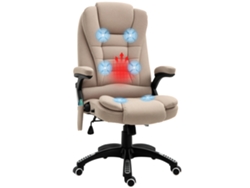 VPMKP - Silla ergonómica Vinsetto con base redonda, giro 360°, altura ajustable, reposacabezas ajustable, reposabrazos abatibles, PVC gris/negro