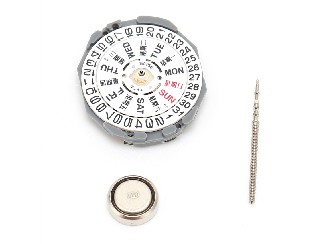 Accesorio De Repuesto Para Movimiento De Reloj Profesional De Tres Agujas Con Batería Sr621sw Incluida.