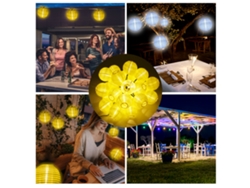 2026-luz De Fairy String Solar 8m 40 Leds Con 2 Modos Ip44 Resistente Al Agua Para Jardín Patio Fiesta Navidad