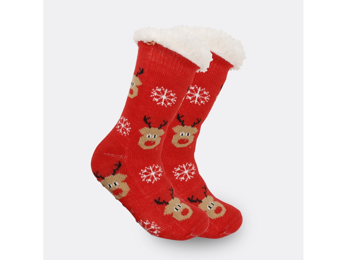 Meias Chrui Antiderrapantes Térmicas De Natal, Adequadas Para Tamanhos 36-42 (24)